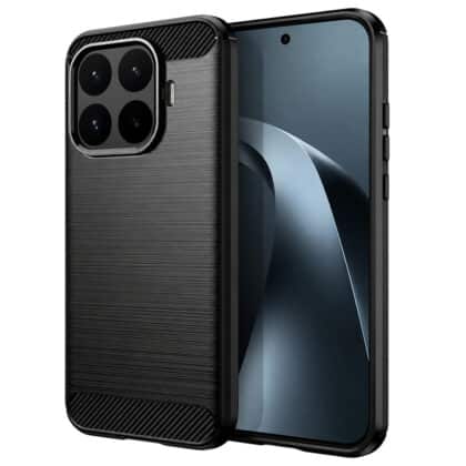 Techsuit Carbon Silicone - θήκη για Xiaomi 17T - Μαύρο