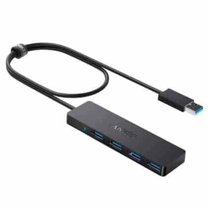 Hub USB Anker, 4 x USB-A 3.0, Μαύρο A7516016
