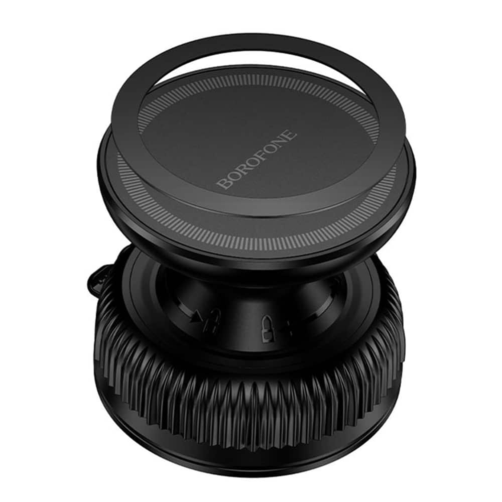 Borofone BH139 Βάση Τηλεφώνου, Μαγνητική, Βεντούζα Κενού, Περιστροφή 360°, Για Τηλέφωνα 4,5 - 7", Μαύρο - Image 3