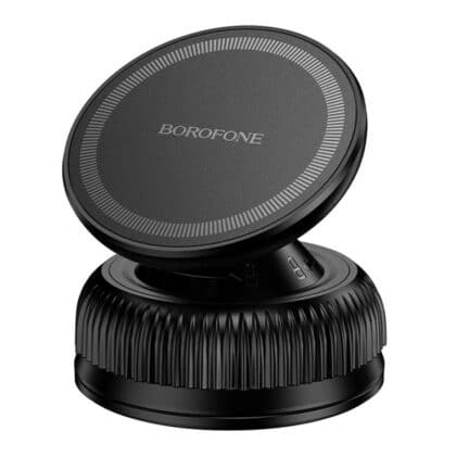 Borofone BH139 Βάση Τηλεφώνου, Μαγνητική, Βεντούζα Κενού, Περιστροφή 360°, Για Τηλέφωνα 4,5 - 7", Μαύρο