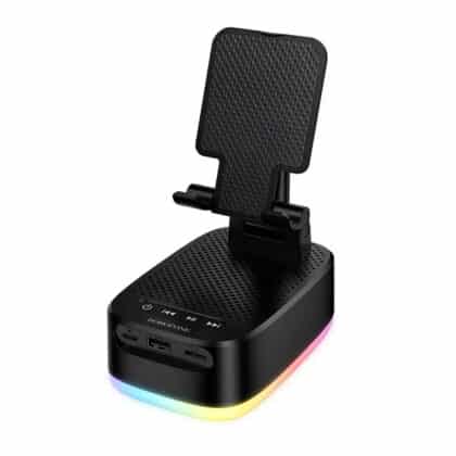 Borofone BR200 Marea Ηχείο Bluetooth 3 σε 1, Βάση Τηλεφώνου + Power Bank, 5W, Bluetooth 6.0, TWS, 1500mAh, Μαύρο