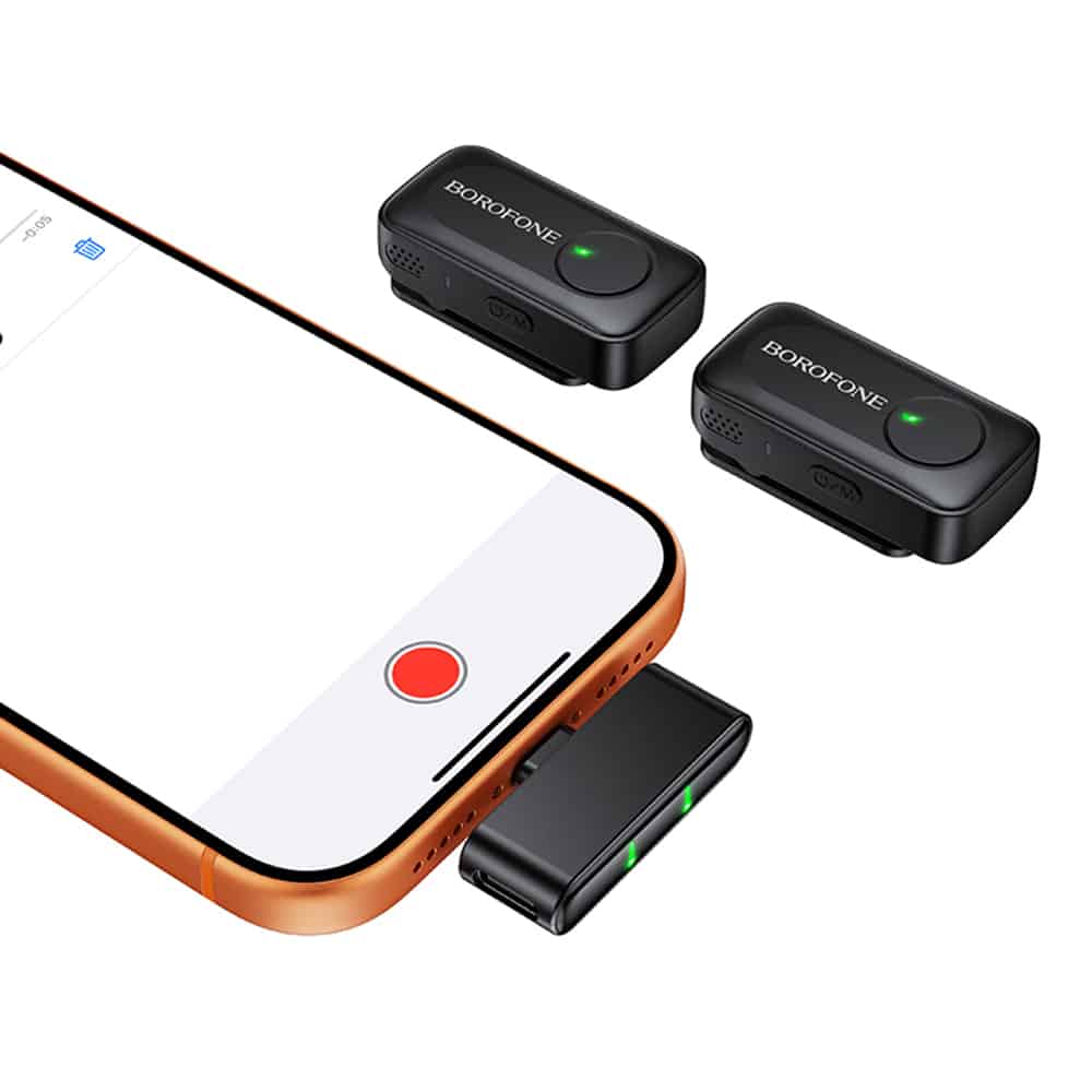 Borofone BFK17 Ασύρματο Μικρόφωνο Πέτου, USB-C, Θήκη Φόρτισης, Ακύρωση Θορύβου, Πανκατευθυντικό, Μαύρο - Image 6