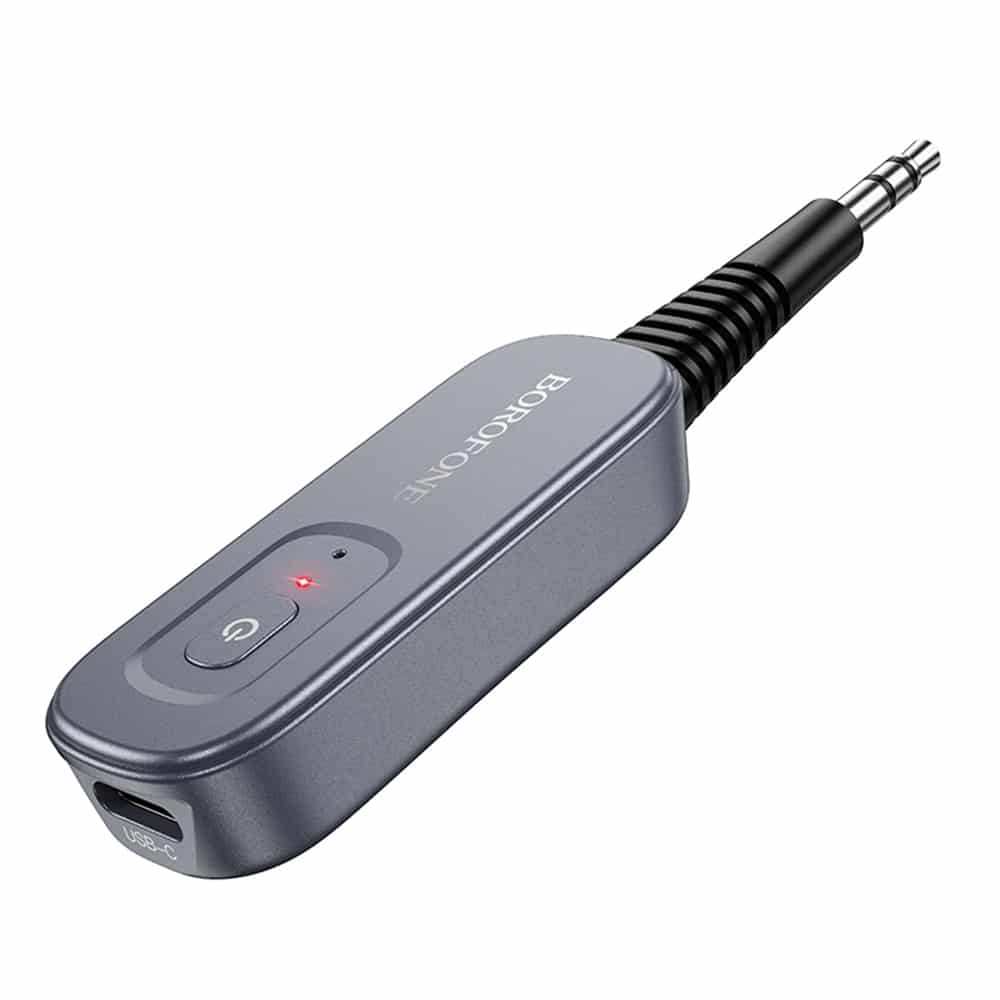Borofone BC51 Δέκτης και Πομπός Ήχου Bluetooth AUX, Μεταλλικό Γκρι - Image 4