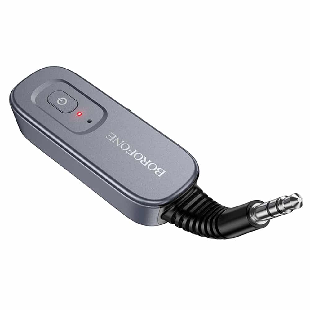 Borofone BC51 Δέκτης και Πομπός Ήχου Bluetooth AUX, Μεταλλικό Γκρι - Image 2