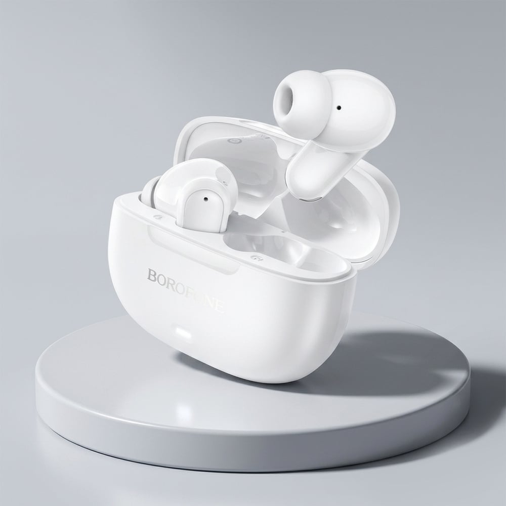 Borofone BW96 Ασύρματα Ακουστικά, Bluetooth V6.0, Ακύρωση Θορύβου ANC + ENC, Λευκό - Image 4