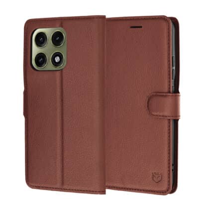 Techsuit Leather Folio - θήκη για Motorola Edge 70 Pro - Καφέ