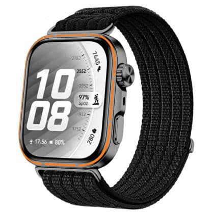 Techsuit W085 Λουράκι Ρολογιού για Huawei Watch Fit 5, Μαύρο