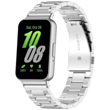 Techsuit W010 Λουράκι Ρολογιού για Samsung Galaxy Fit3, Ασημί