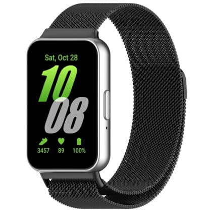 Techsuit W009 Λουράκι Ρολογιού για Samsung Galaxy Fit3, Μαύρο