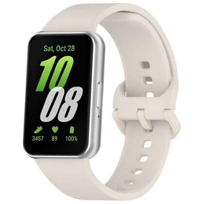 Techsuit W086 Λουράκι Ρολογιού για Samsung Galaxy Fit3, Κρεμώδες Λευκό
