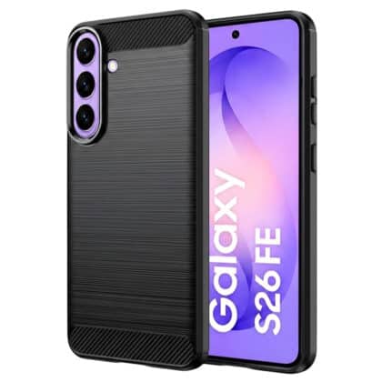 Techsuit Carbon Silicone - θήκη για Samsung Galaxy S25 FE - Μαύρο