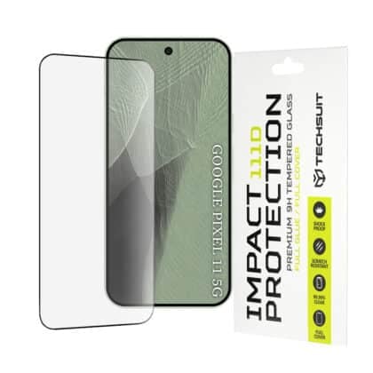 Techsuit 111D Πλήρης Κάλυψη Γυαλί με Κόλλα, Google Pixel 11 / Pixel 11 Pro, Μαύρο