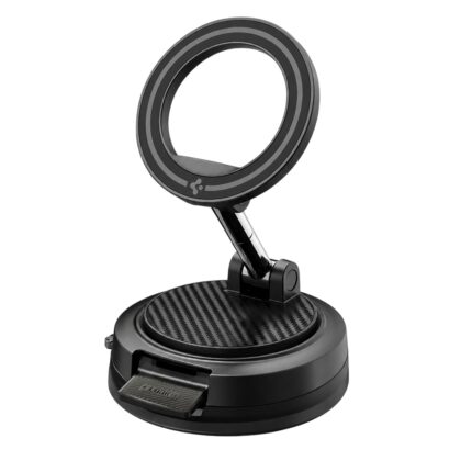 Spigen - Βάση Αυτοκινήτου STK100 (ACP11667) - MagSafe, για Ταμπλό, Βάση Αυτοκινήτου με Κλείδωμα Ηλεκτρικής Σκούπας - Μαύρο