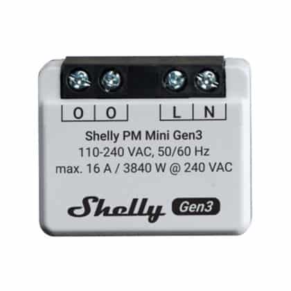 Shelly PM Mini Gen3 Χειριστήριο WiFi/Bluetooth