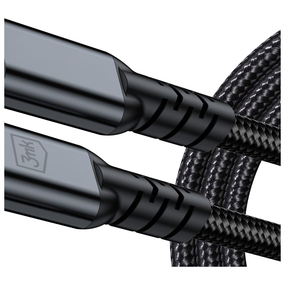 Καλώδιο 3MK Hyper Cable N-SERIES USB-C Thunderbolt 4 1m 48V/5A 40Gb/s 240W 8K60Hz μαύρο - Image 5