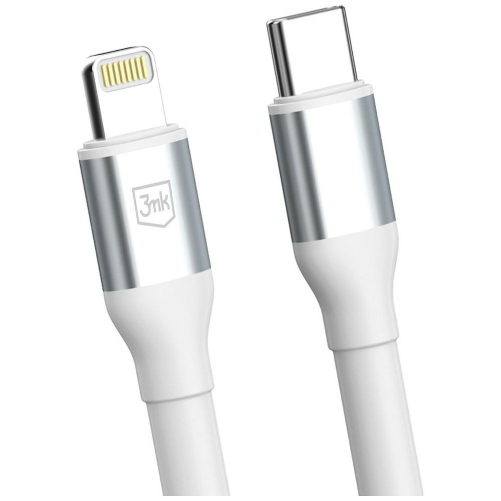Καλώδιο 3MK Hyper Cable N-SERIES USB-C σε Lightning 3m PD 3.0 9V/3A 27W λευκό - Image 3
