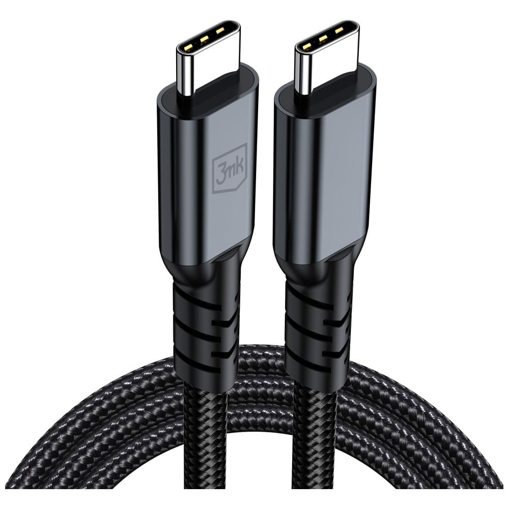Καλώδιο 3MK Hyper N-SERIES USB-C σε USB-C Thunderbolt 4 Καλώδιο 2m 48V/5A 240W Μαύρο - Image 2