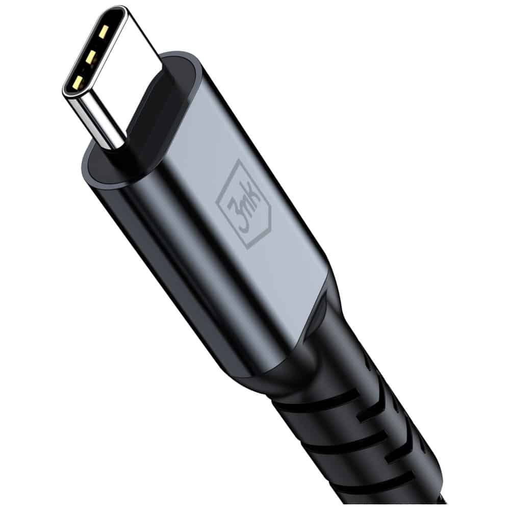 Καλώδιο 3MK Hyper N-SERIES USB-C σε USB-C Thunderbolt 4 Καλώδιο 2m 48V/5A 240W Μαύρο - Image 3
