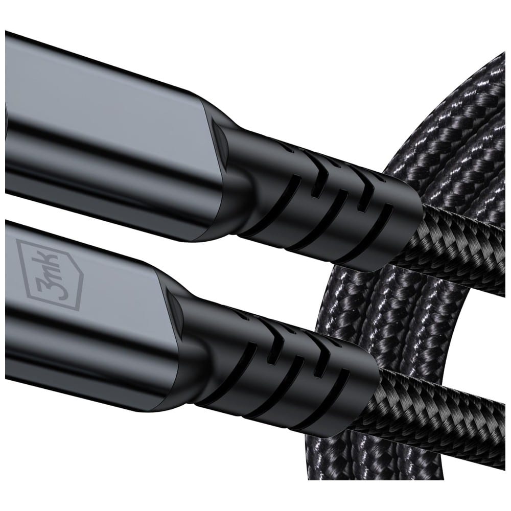 Καλώδιο 3MK Hyper N-SERIES USB-C σε USB-C Thunderbolt 4 Καλώδιο 2m 48V/5A 240W Μαύρο - Image 5