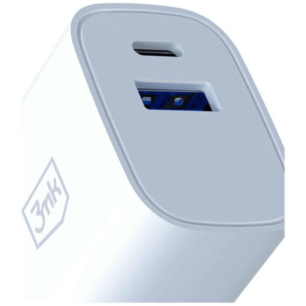 Φορτιστής τοίχου 3MK FlowPower USB-A + USB-C 30W PD 3.0 QC4+, λευκό - Image 7