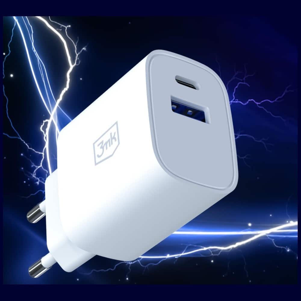 Φορτιστής τοίχου 3MK FlowPower USB-A + USB-C 30W PD 3.0 QC4+, λευκό - Image 9