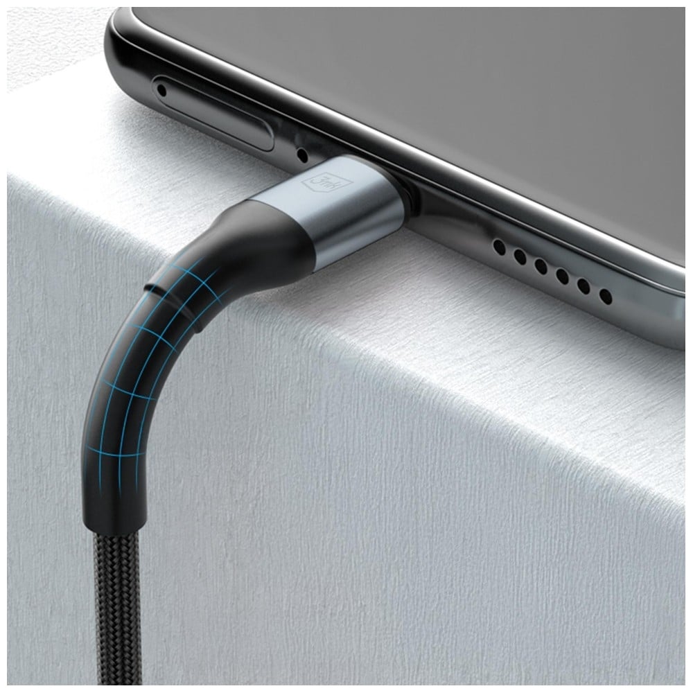 Καλώδιο 3MK Hyper Cable N-SERIES USB-C σε USB-C, 1,5 m, 20 V/5 A, 100 W, μαύρο - Image 5