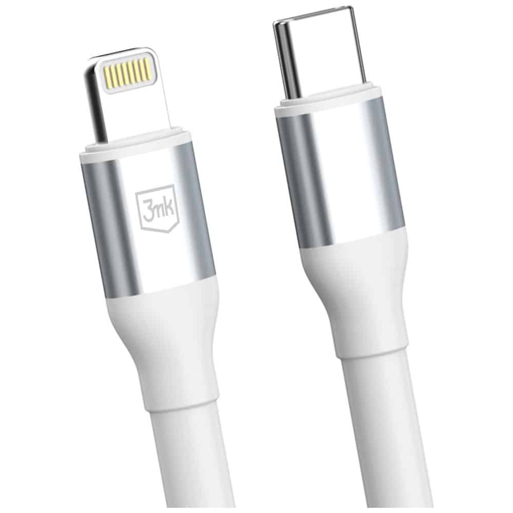 Καλώδιο 3MK Hyper N-SERIES USB-C σε καλώδιο Lightning 1m 9V/3A 27W Λευκό - Image 3