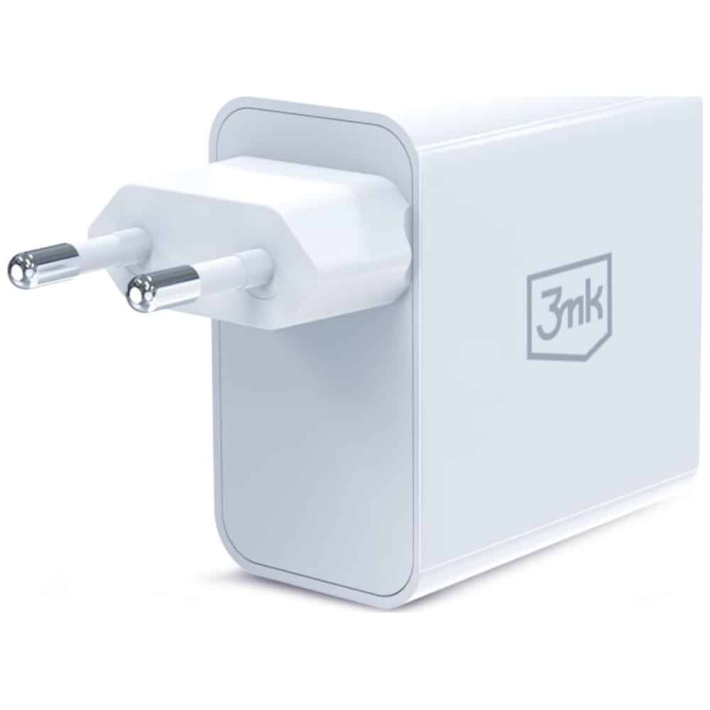 Φορτιστής τοίχου 3MK FlowPower USB-A + USB-C 45W PD 3.0 QC4+ λευκό - Image 2