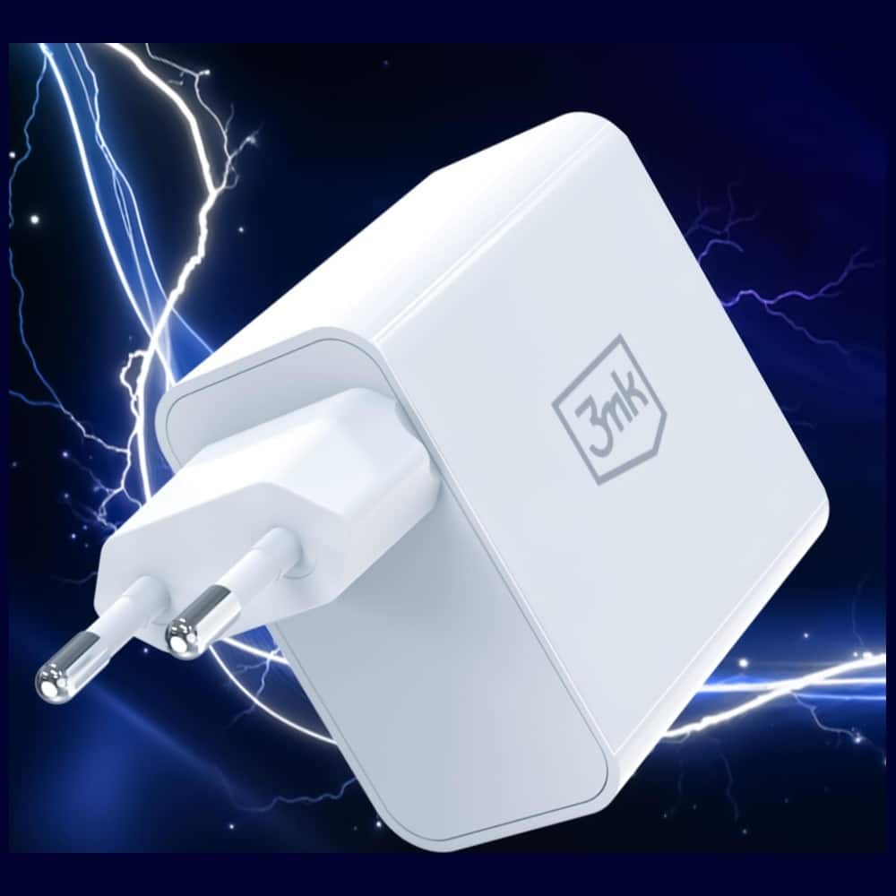 Φορτιστής τοίχου 3MK FlowPower USB-A + USB-C 45W PD 3.0 QC4+ λευκό - Image 7
