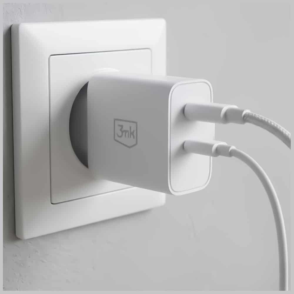 Φορτιστής τοίχου 3MK FlowPower USB-A + USB-C 45W PD 3.0 QC4+ λευκό - Image 9