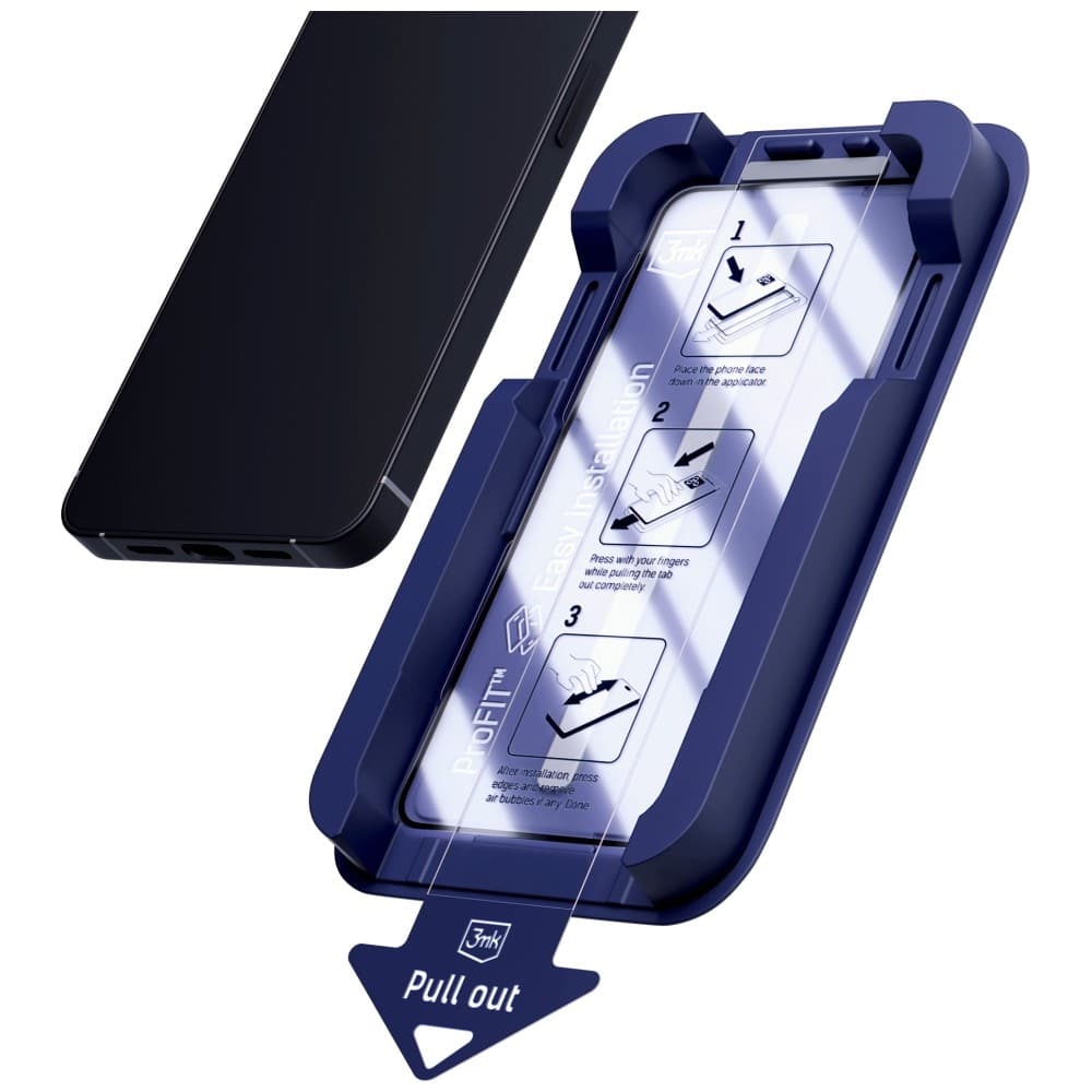 3MK HardGlass Max Σκληρυμένο Γυαλί με Εφαρμοστή για Apple iPhone 16 Pro / 17 Μαύρο - Image 2