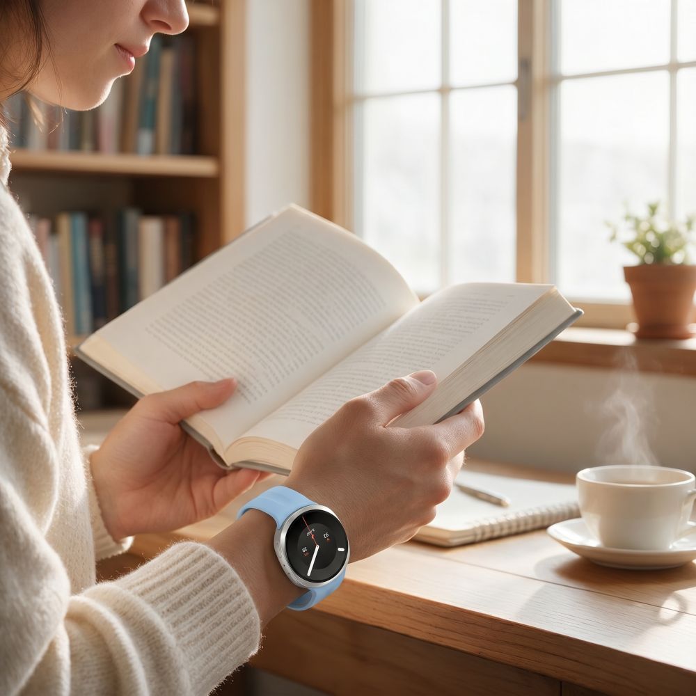 TECH-PROTECT ΣΙΛΙΚΟΝΗ EVO SAMSUNG GALAXY WATCH 8 / 9 / CLASSIC (40 / 44 / 46 MM) ΜΩΡΟ ΜΠΛΕ - Image 3