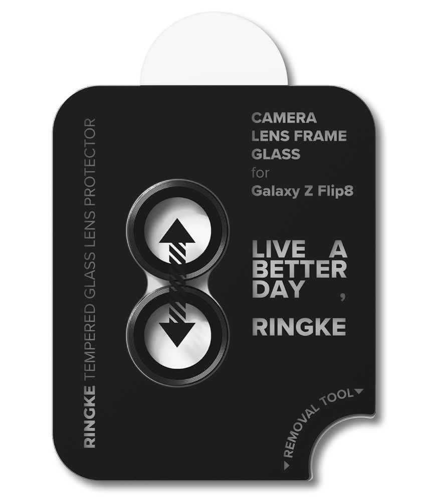 ΣΚΕΛΕΤΟΣ ΚΑΜΕΡΑΣ RINGKE GALAXY Z FLIP 8 2 ΤΕΜΑΧΙΩΝ ΜΑΥΡΟ - Image 4