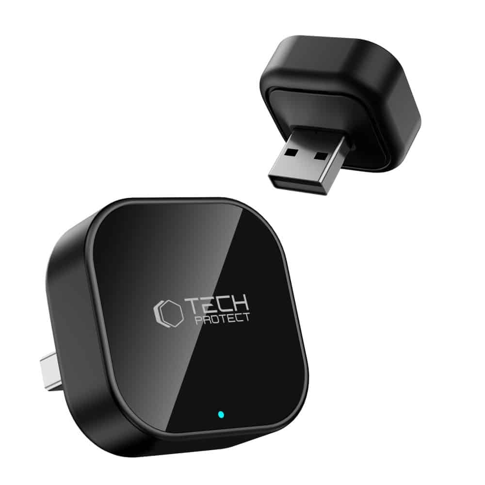 Tech-Protect Ultraboost CA01 Αντάπτορας Apple CarPlay / Android Auto USB Bluetooth 5.4, Ματ Μαύρο - Image 3