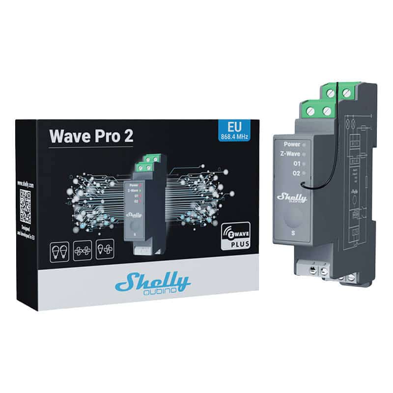 Shelly Qubino Pro 2 Ρελέ 2 Καναλιών για Ράγα DIN, Z-Wave - Image 3