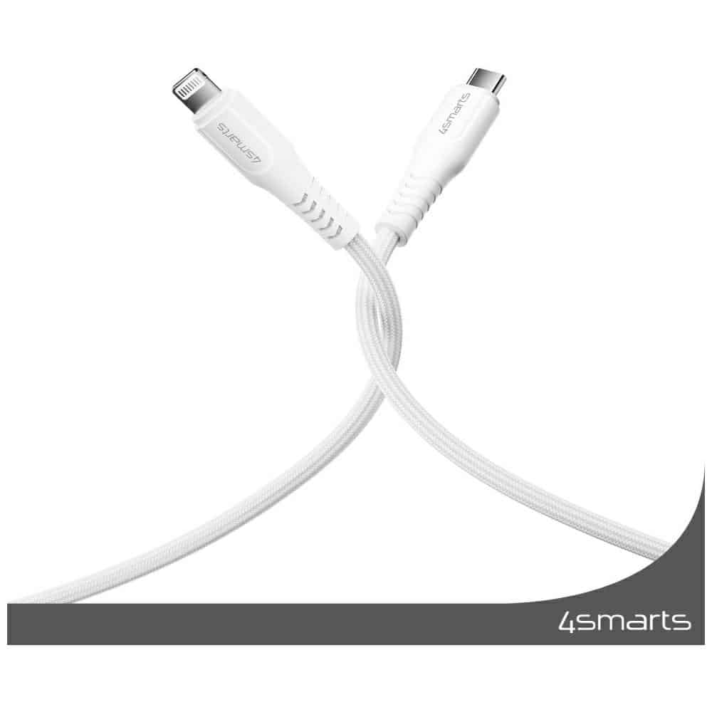 Καλώδιο 4smarts Lightning σε USB-C 30W 1,5m λευκό - Image 6