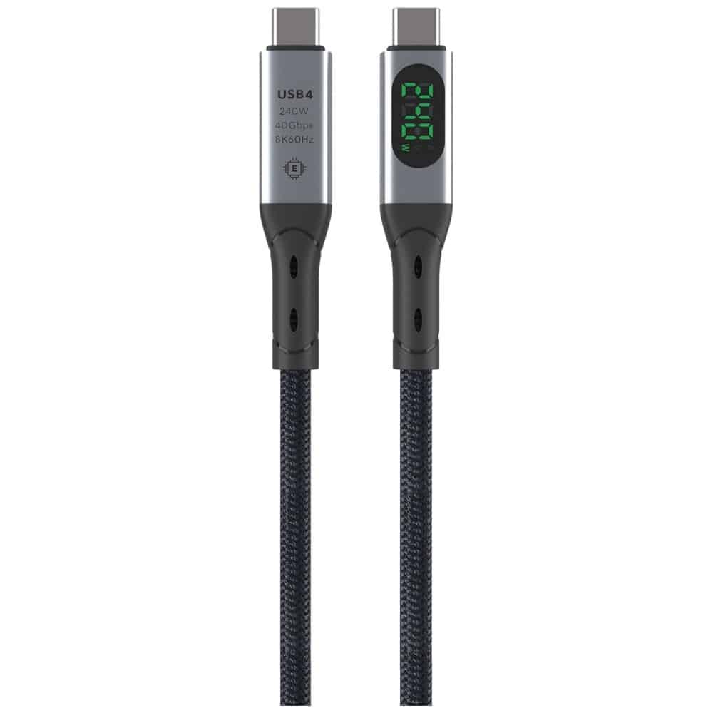 Καλώδιο USB4 4smarts DigitCord 240W 1,5m μαύρο - Image 2