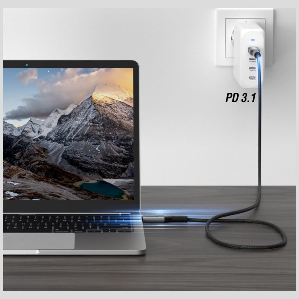 Καλώδιο USB4 4smarts DigitCord 240W 1,5m μαύρο - Image 3