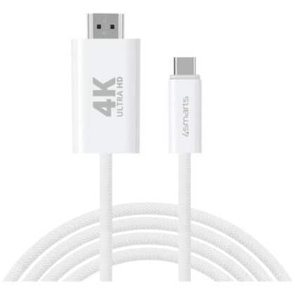 Καλώδιο 4smarts USB-C σε HDMI 2m λευκό