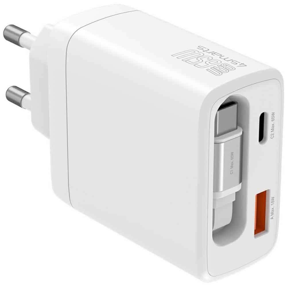 Φορτιστής τοίχου 4smarts PDPlug Slim 65W GaN Jojo λευκός - Image 3