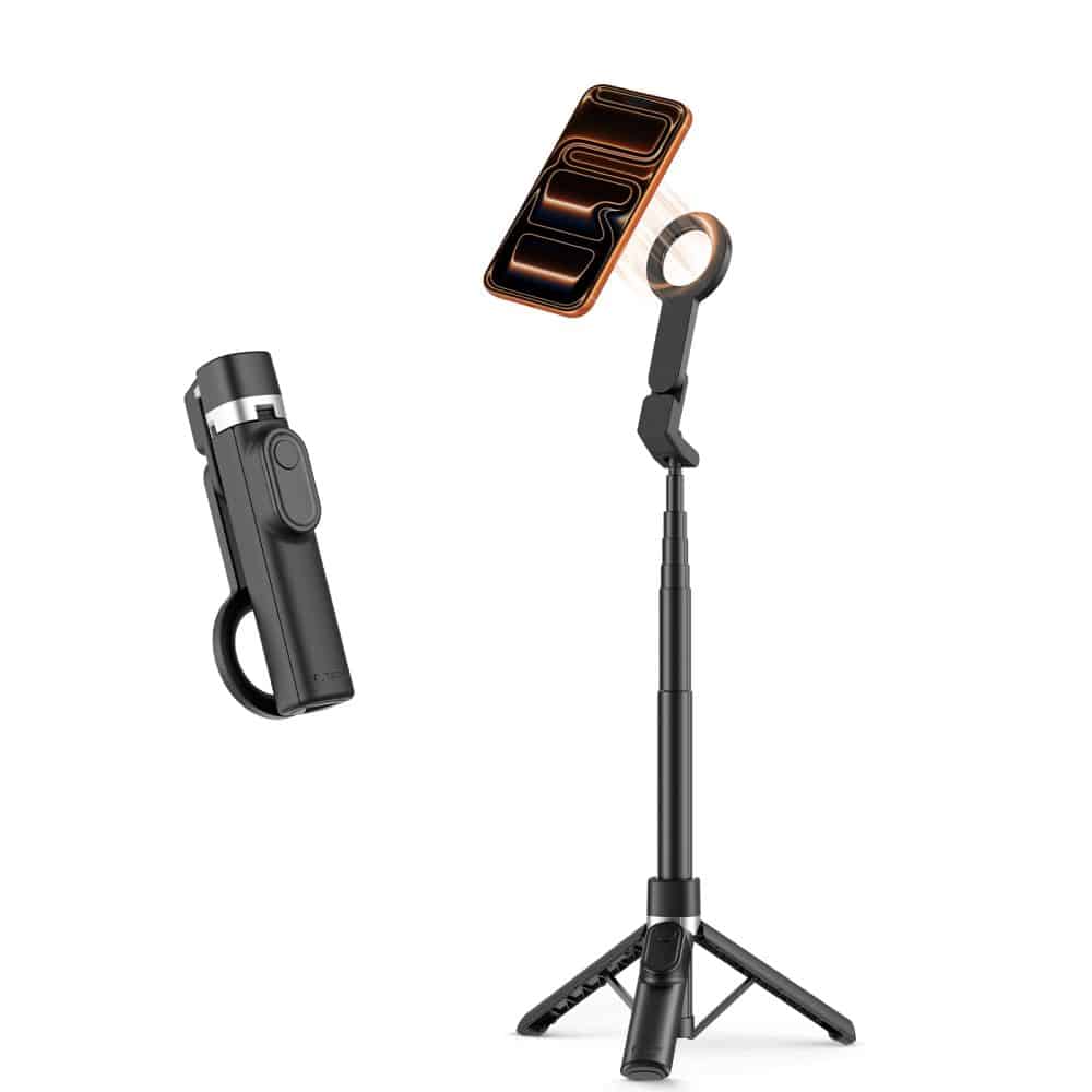 TECH-PROTECT L11S MagSafe Bluetooth Selfie Stick Τρίποδο, Μαύρο - Image 4