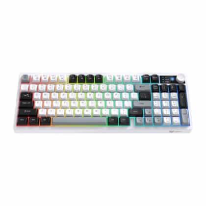 ONIKUMA MT902 Πληκτρολόγιο Gaming 2.4G, Μαύρο και Λευκό