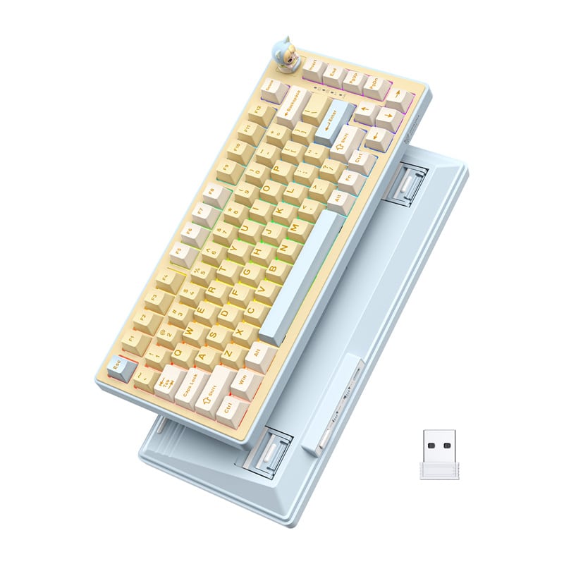 ONIKUMA MT707 Πληκτρολόγιο Gaming, RGB Φωτισμός, Κίτρινο - Image 2
