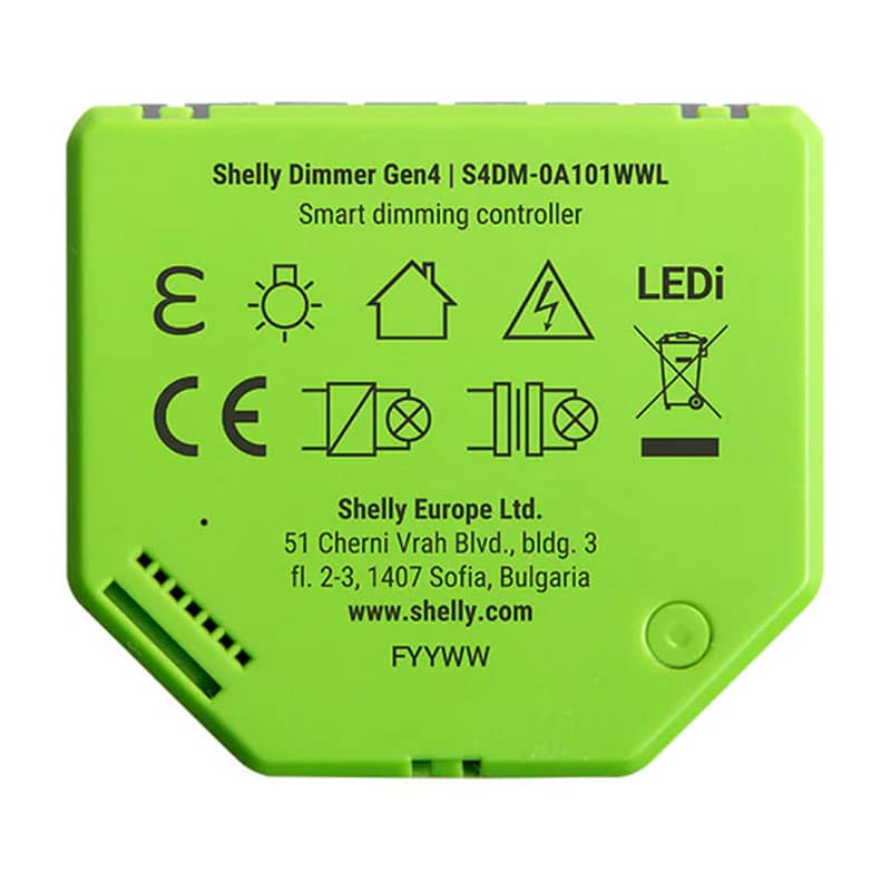 Shelly Dimmer Gen4 Έξυπνος Ρυθμιστής Έντασης Φωτισμού, Zigbee/Matter - Image 4