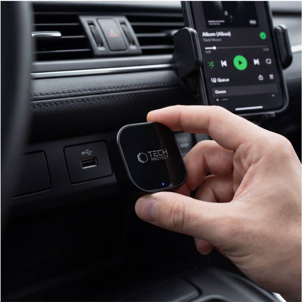 Tech-Protect Ultraboost CA01 Αντάπτορας Apple CarPlay / Android Auto USB Bluetooth 5.4, Ματ Μαύρο - Image 7