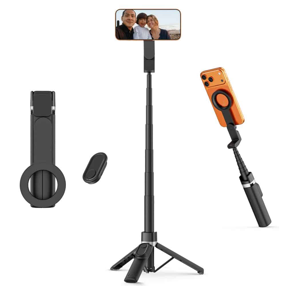 TECH-PROTECT L11S MagSafe Bluetooth Selfie Stick Τρίποδο, Μαύρο - Image 5