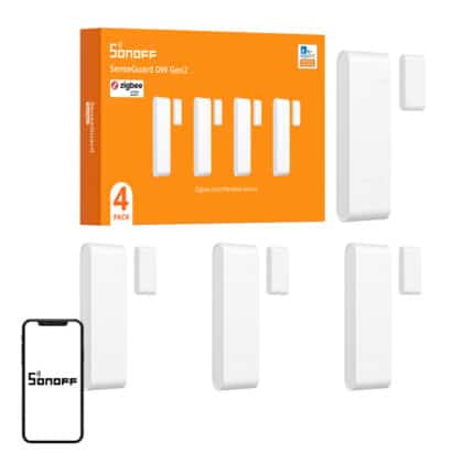 SONOFF SNZB-04PR2 Αισθητήρας Παραθύρων και Πορτών, Σετ 4 Τεμαχίων