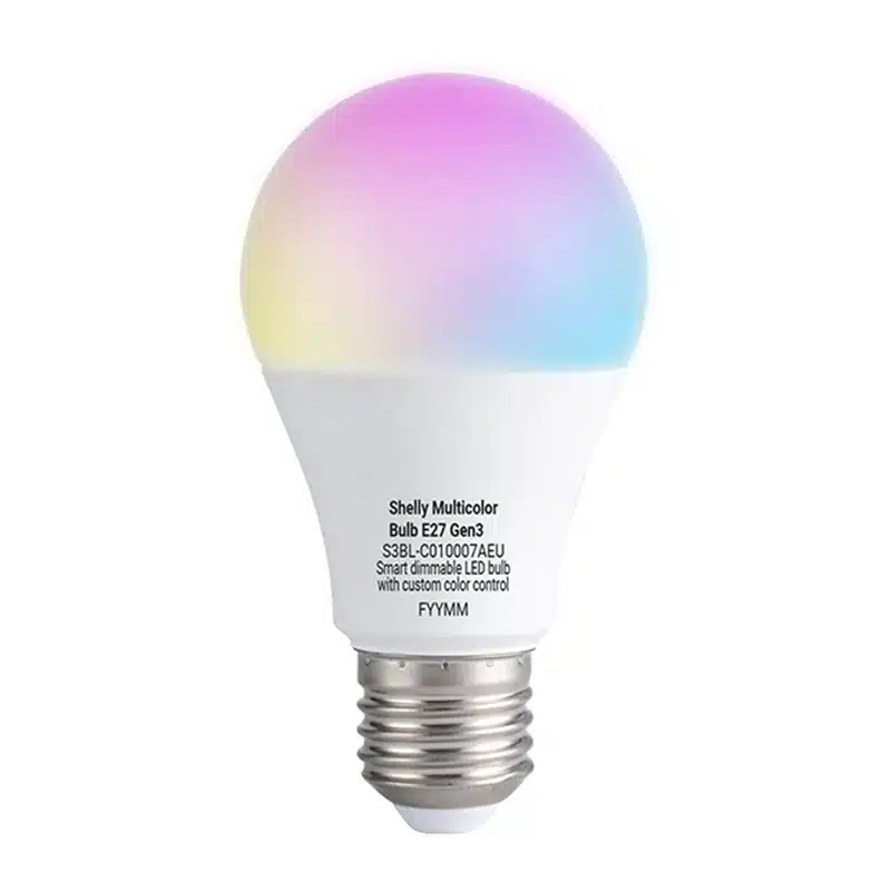 Shelly Multicolor Bulb Gen3 E27 Λαμπτήρας LED, Πολύχρωμος - Image 2
