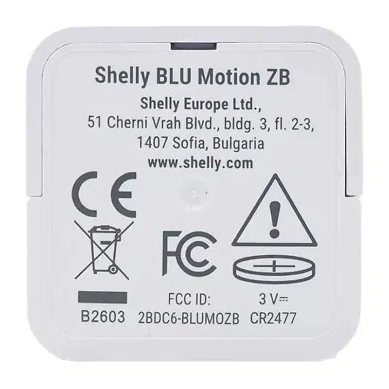 Shelly BLU Motion ZB Αισθητήρας Κίνησης και Φωτισμού - Image 2