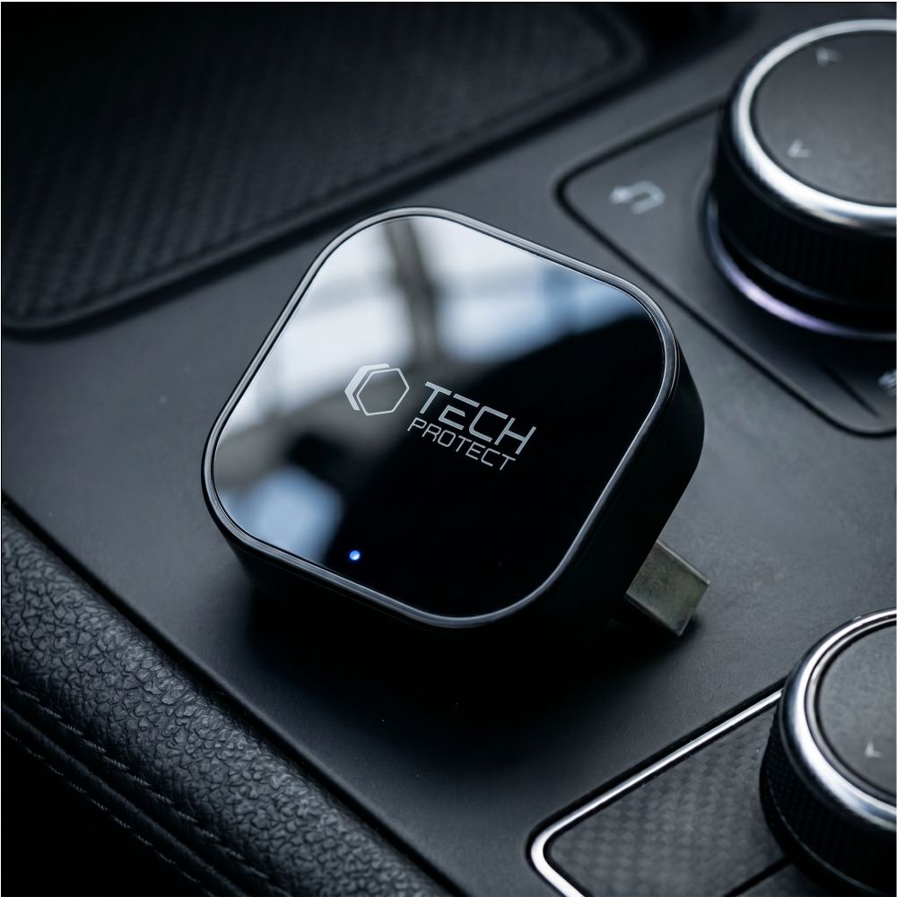 Tech-Protect Ultraboost CA01 Αντάπτορας Apple CarPlay / Android Auto USB Bluetooth 5.4, Ματ Μαύρο - Image 5